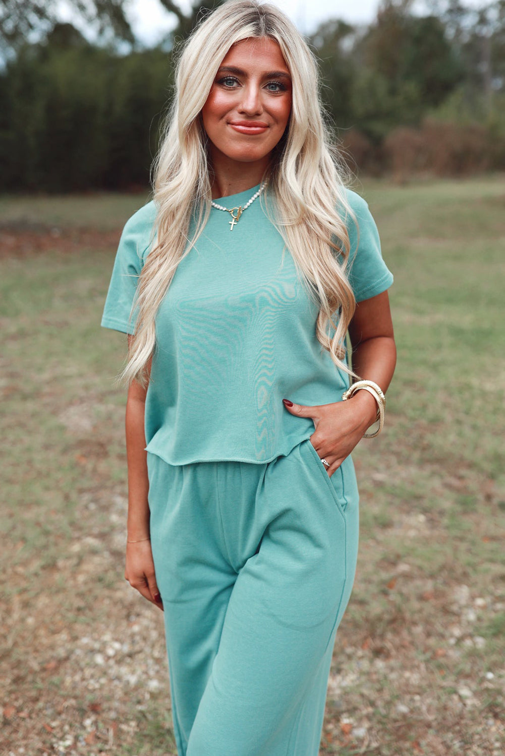 Mint Green Raglan Set
