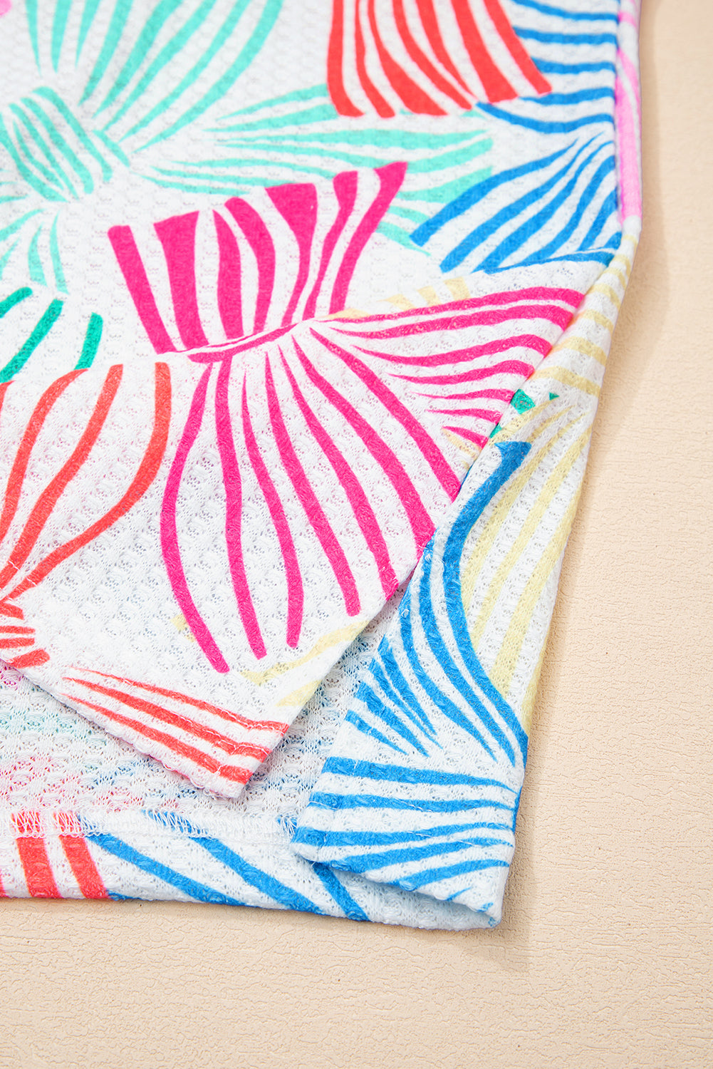 Multicolour Bowknot Crewneck Loose Short Sleeve Top