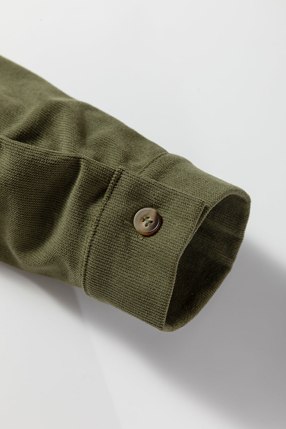 Corduroy Collared Long Sleeve Mini Dress