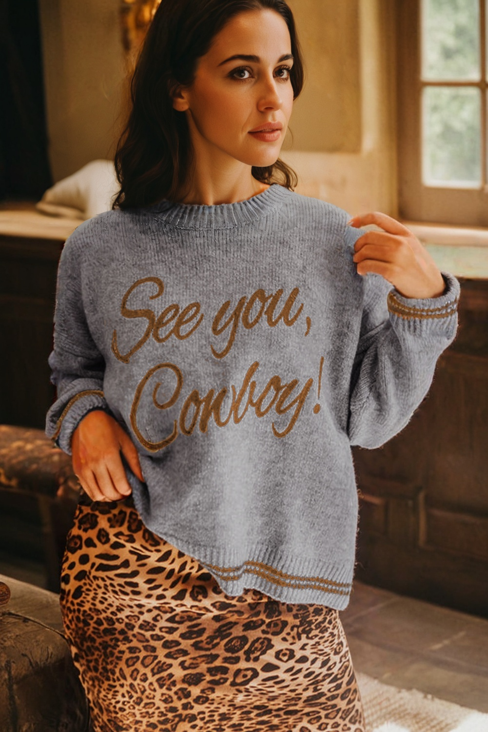 See You Cowboy Sweater
