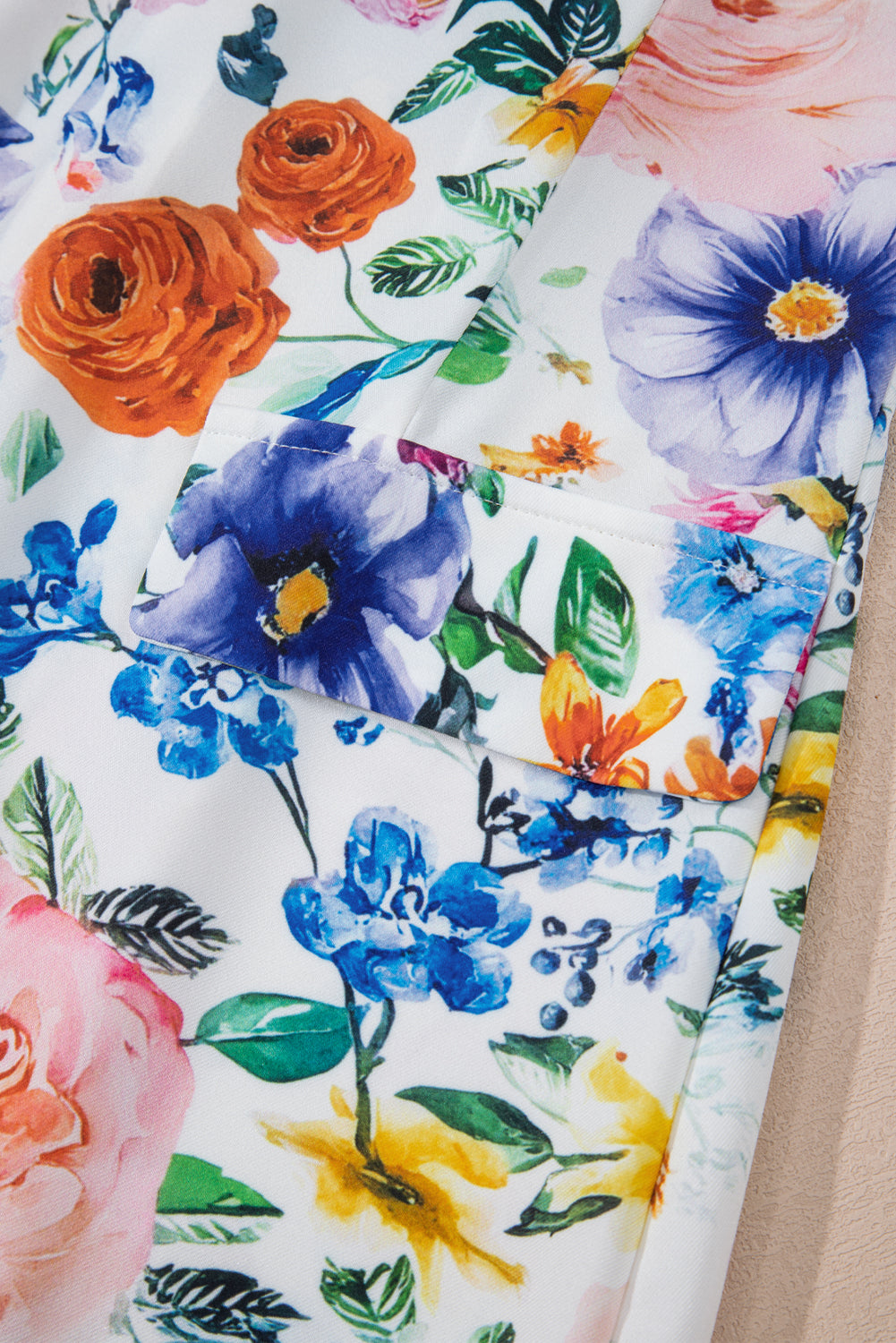 Vibrant Floral Print Mini Dress