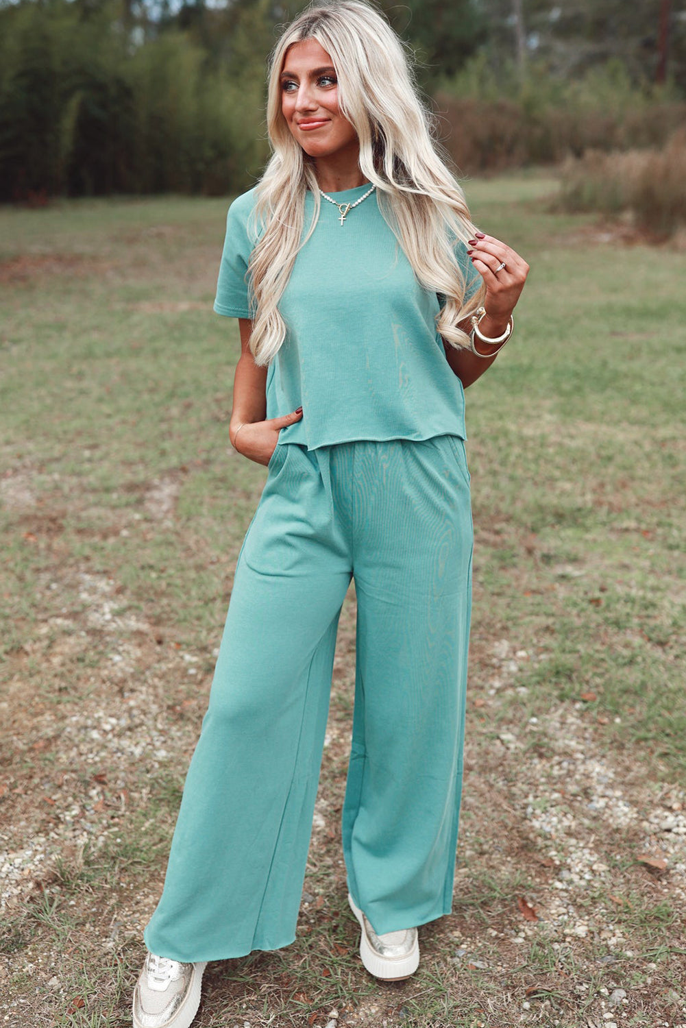 Mint Green Raglan Set