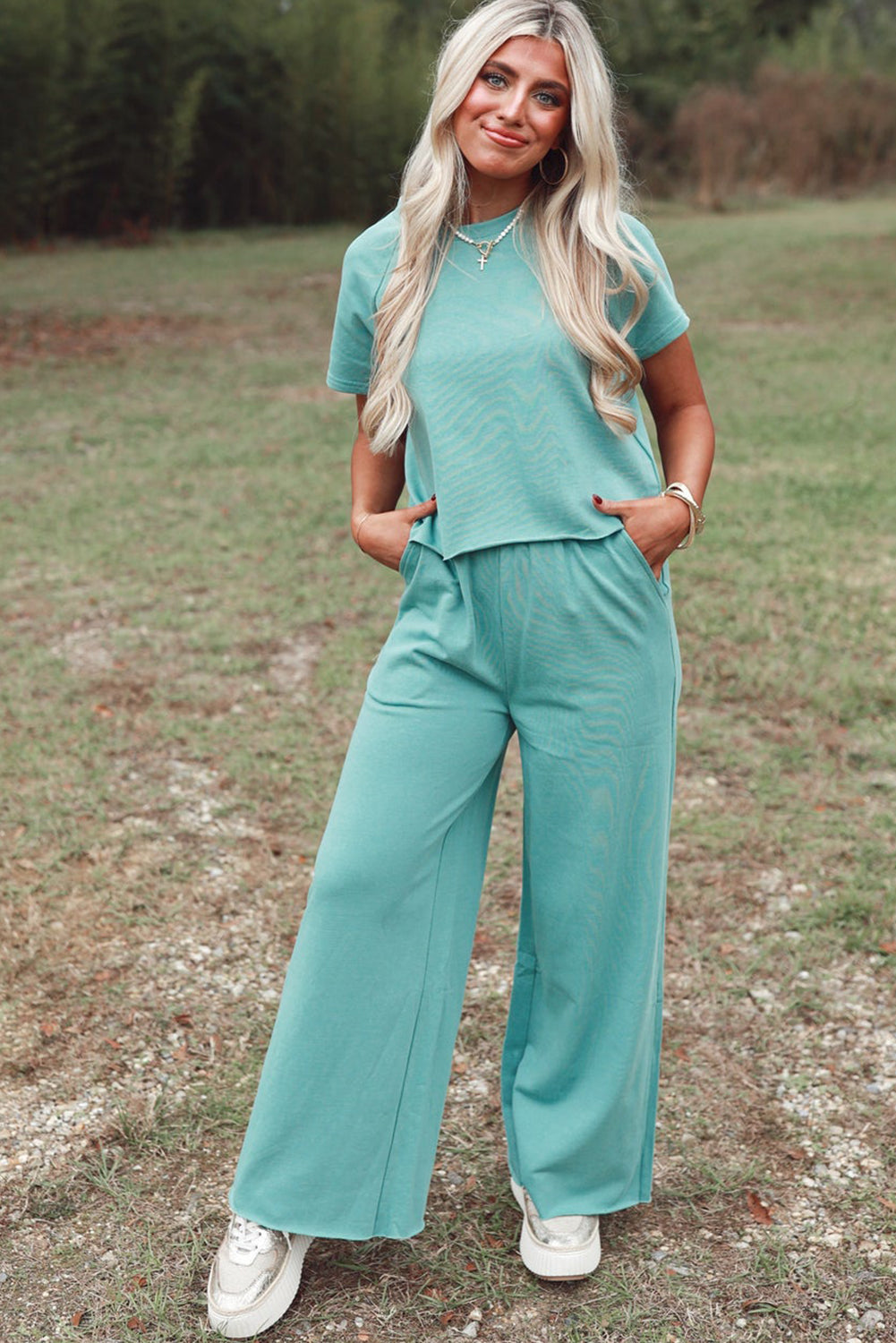 Mint Green Raglan Set