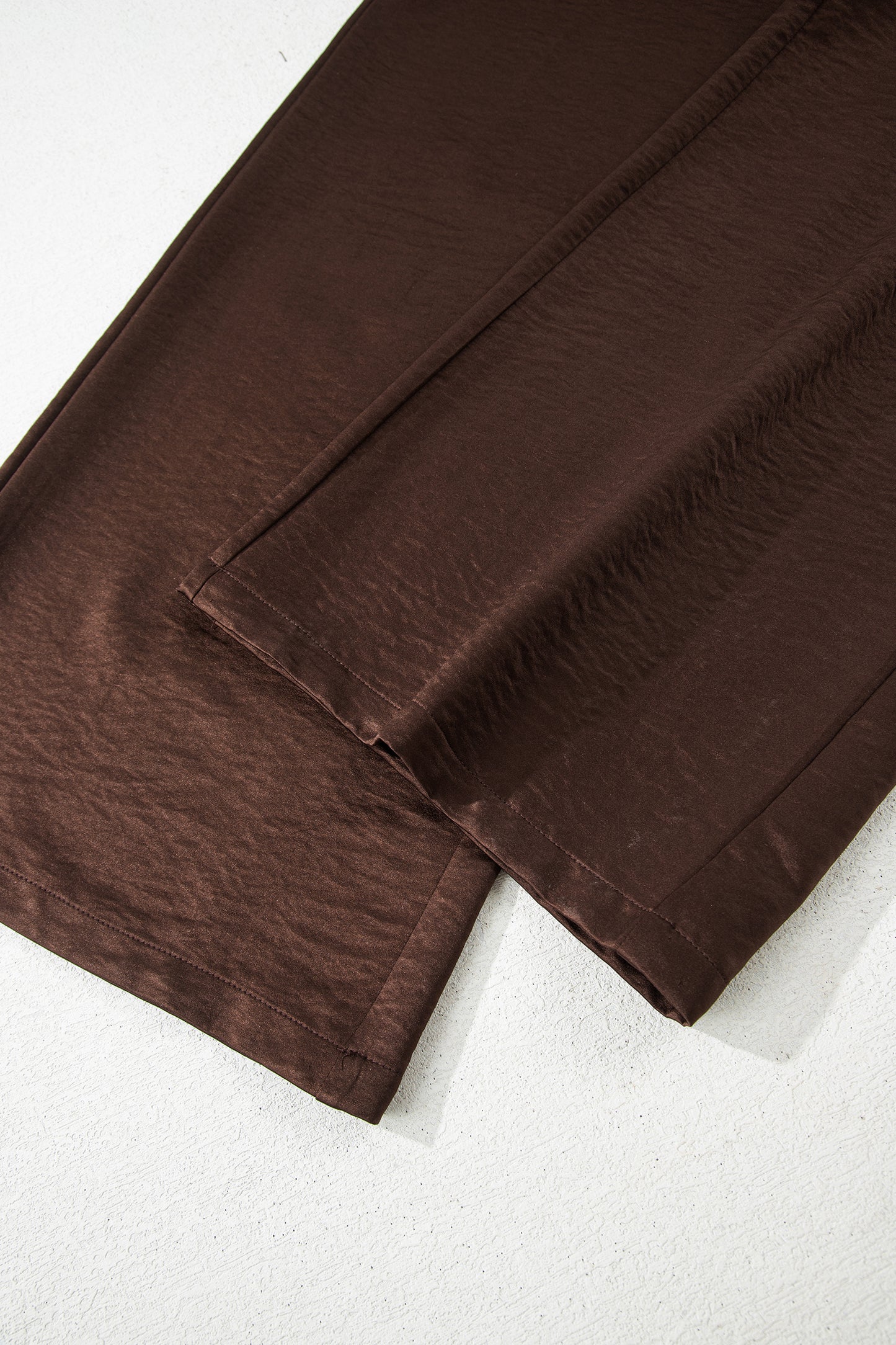 Brown V Neck Lounge Set