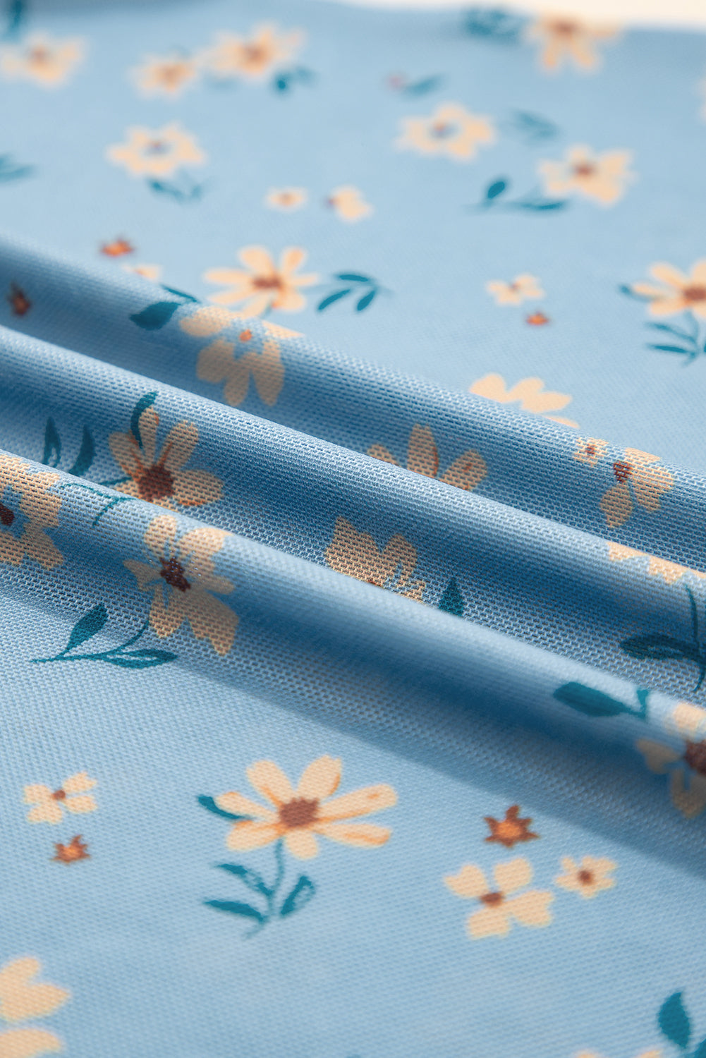 Vintage Floral Mesh Top