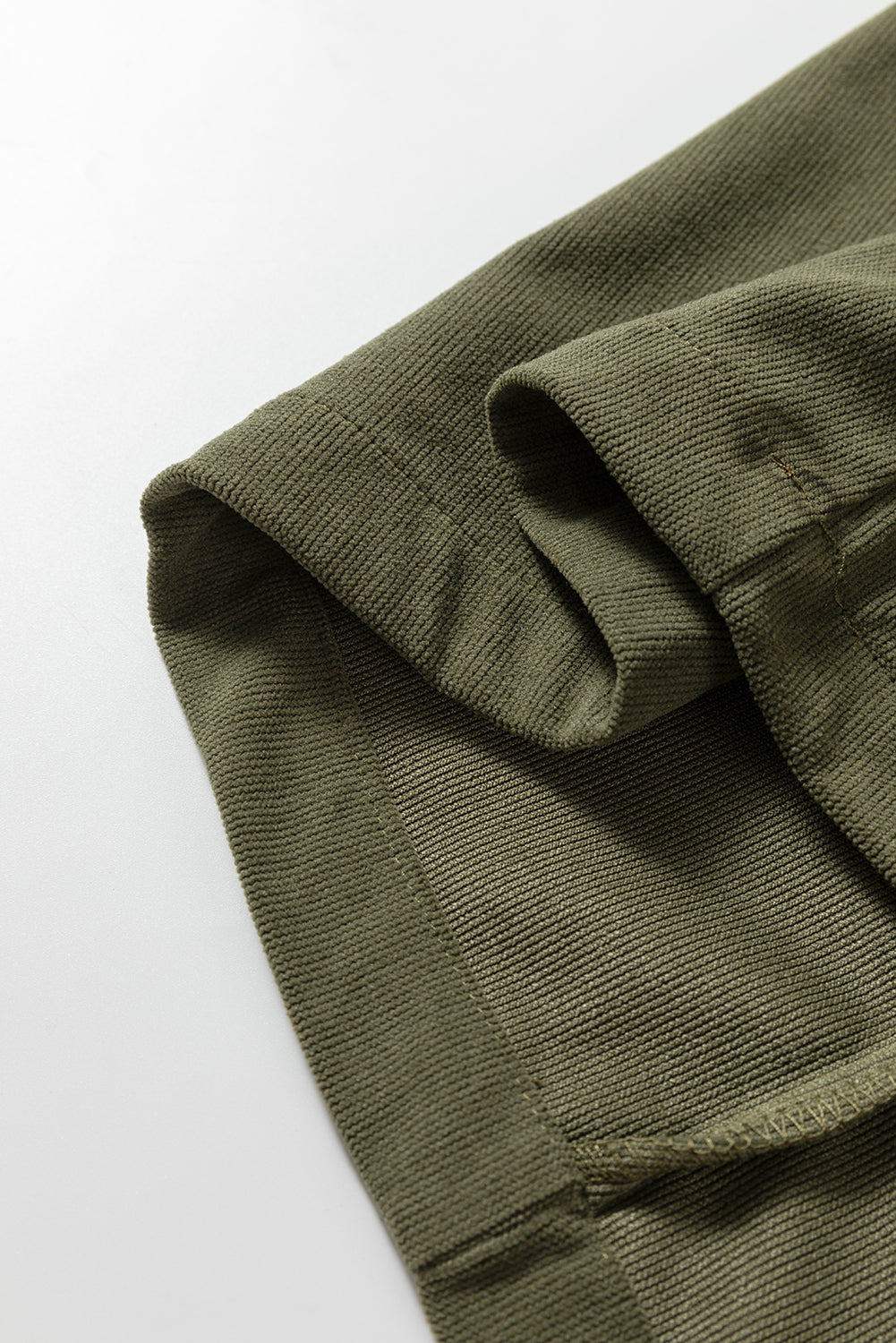 Corduroy Collared Long Sleeve Mini Dress