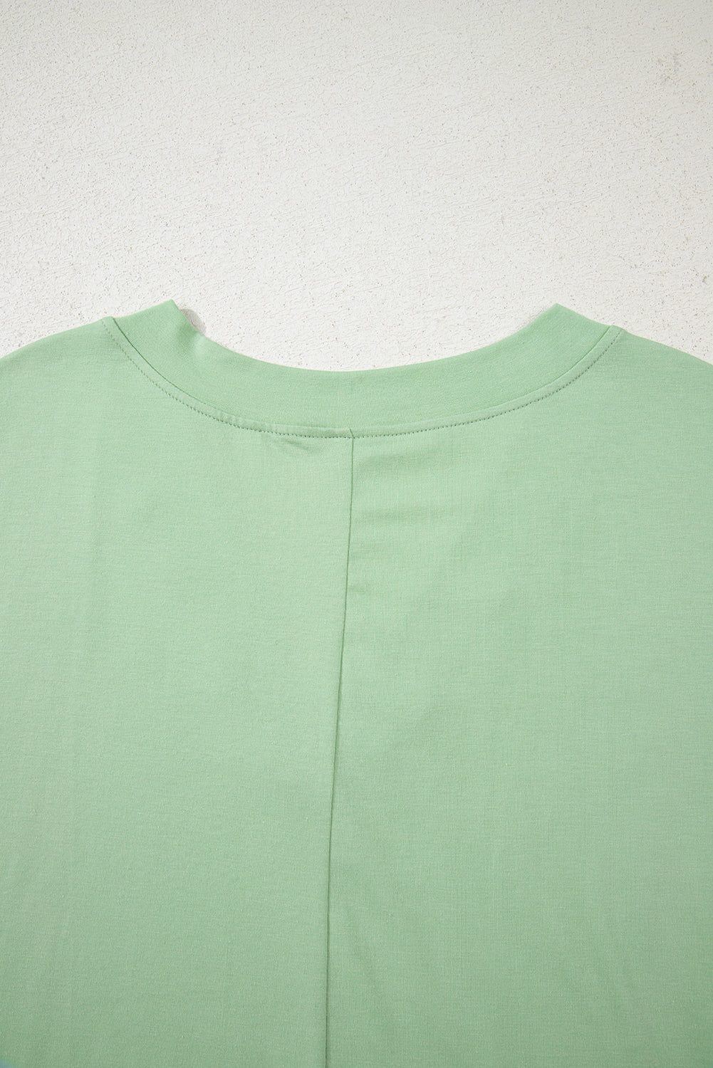 Grass Green Loose Half Sleeve V Neck Knit Romper