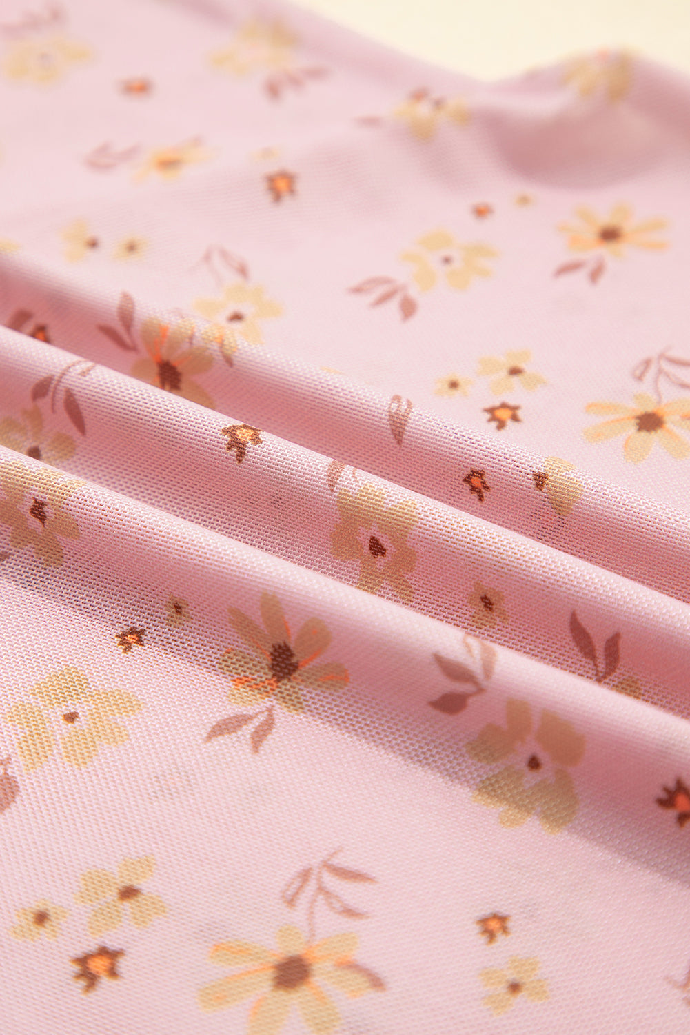 Vintage Floral Mesh Top