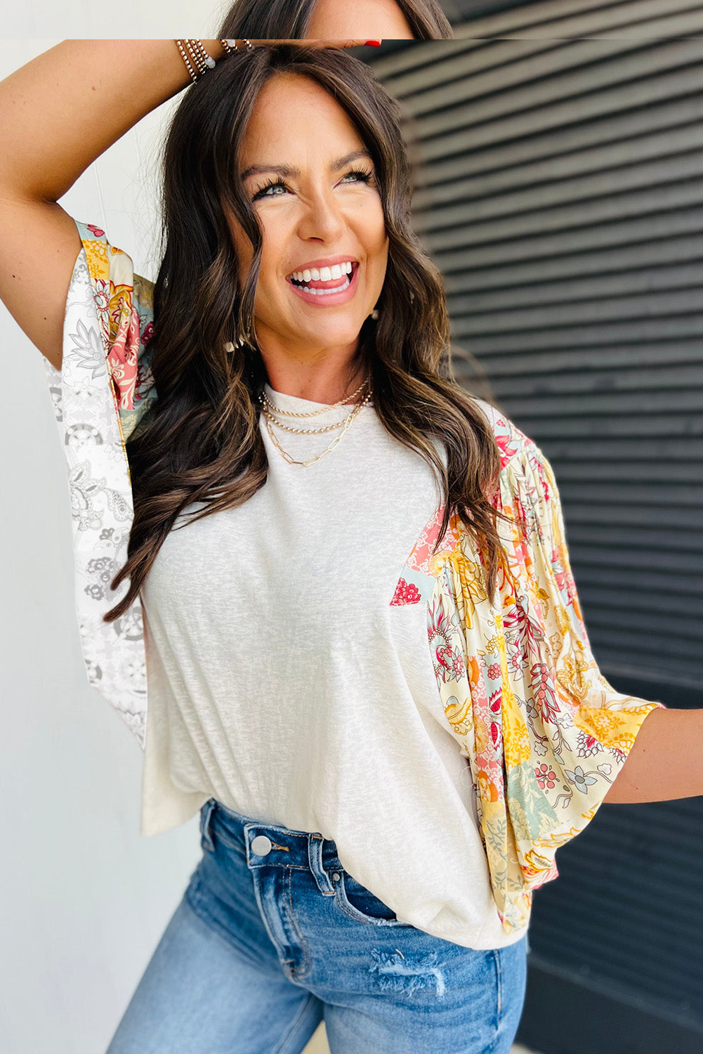 Floral Patchwork Blouse