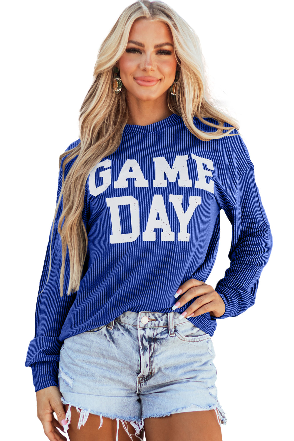 Corded GAME DAY Long Sleeve Crewneck