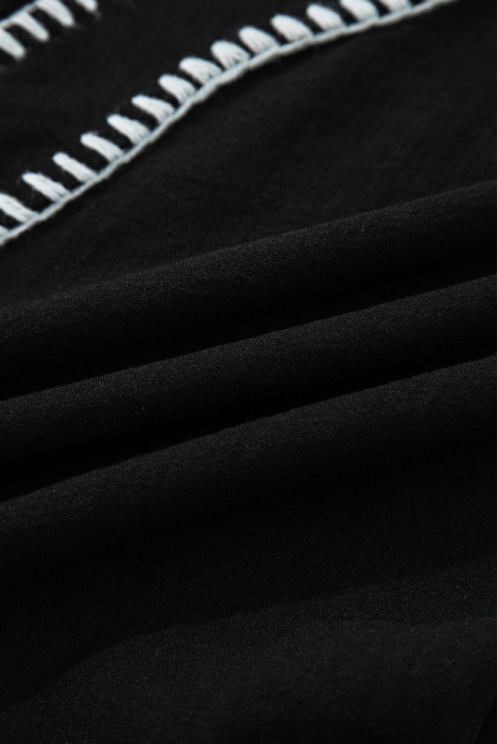 Stitch Detail Tiered Mini Dress