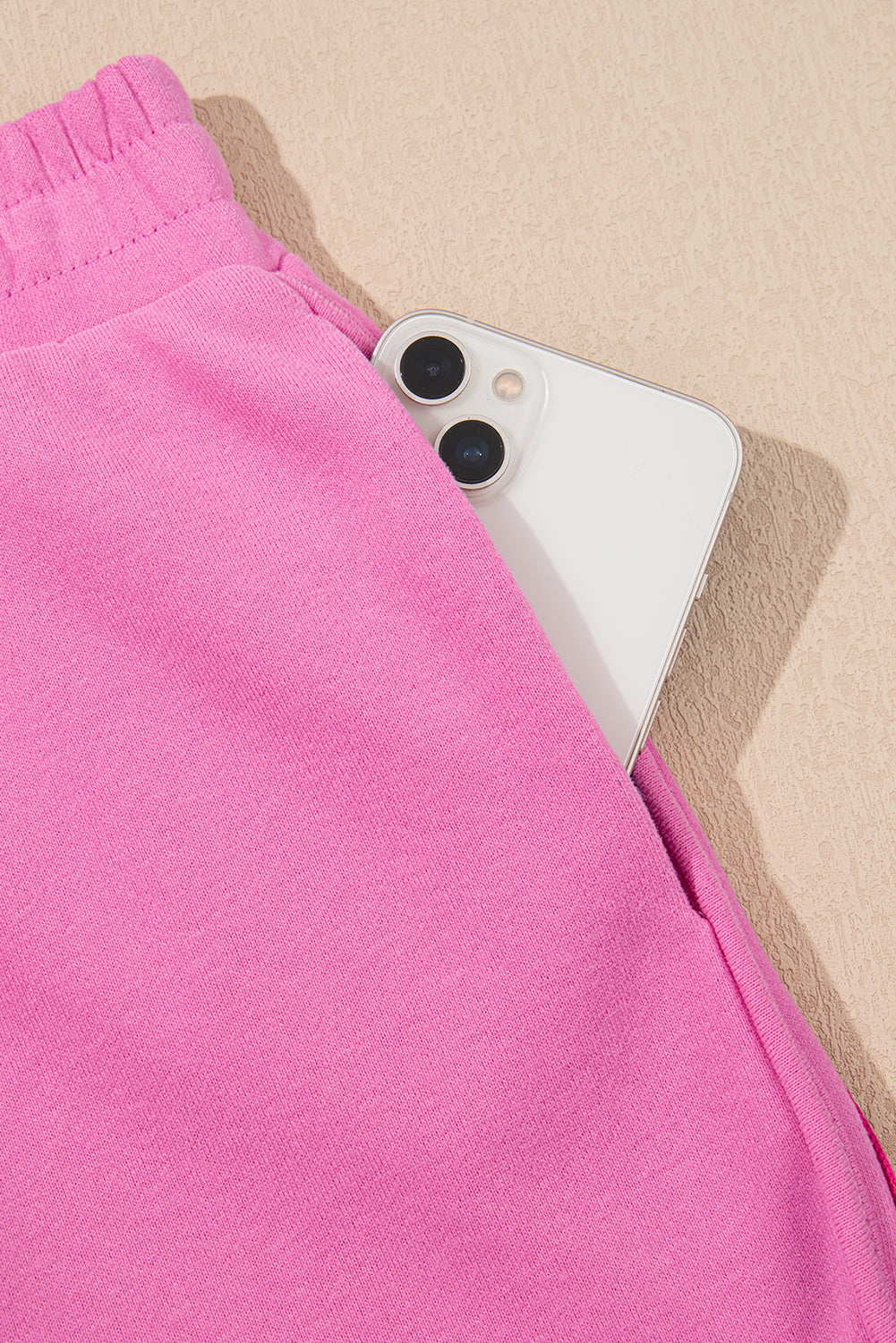 Striped Accent Pullover and Shorts Two Piece Set