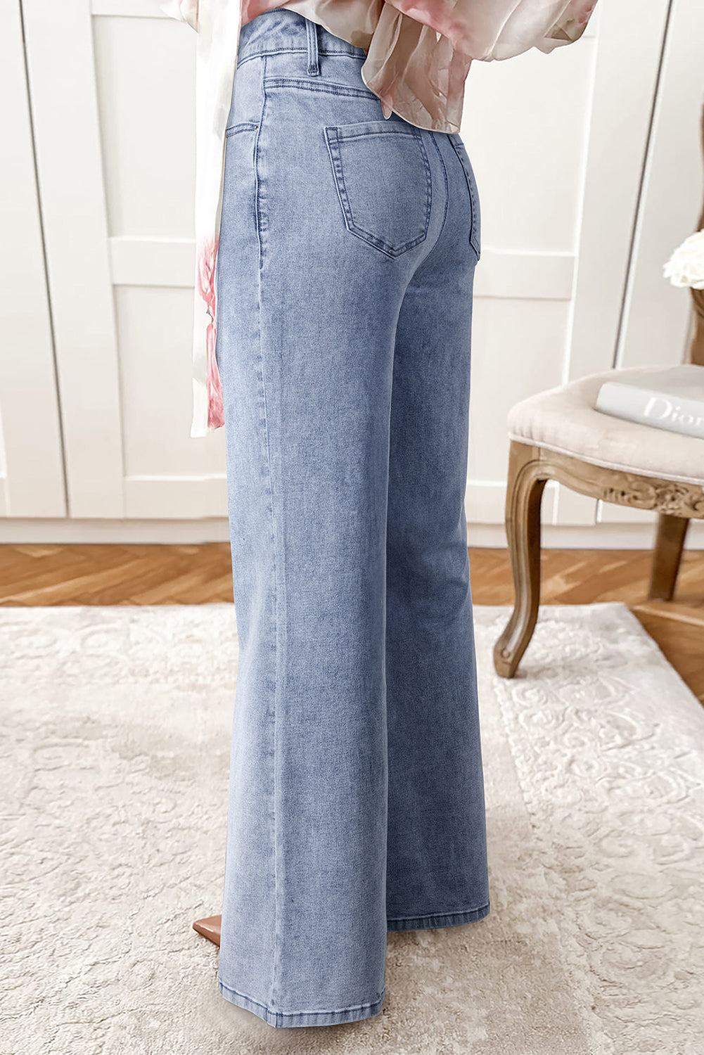 Button Up Bell Bottom Jeans