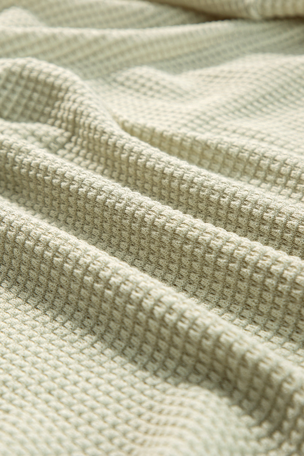 Textured Buttoned Long Sleeve Top & Shorts Set