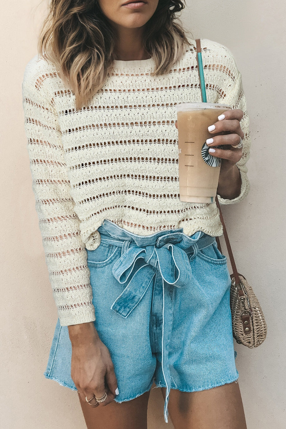 Hollow Out Knit Sweater