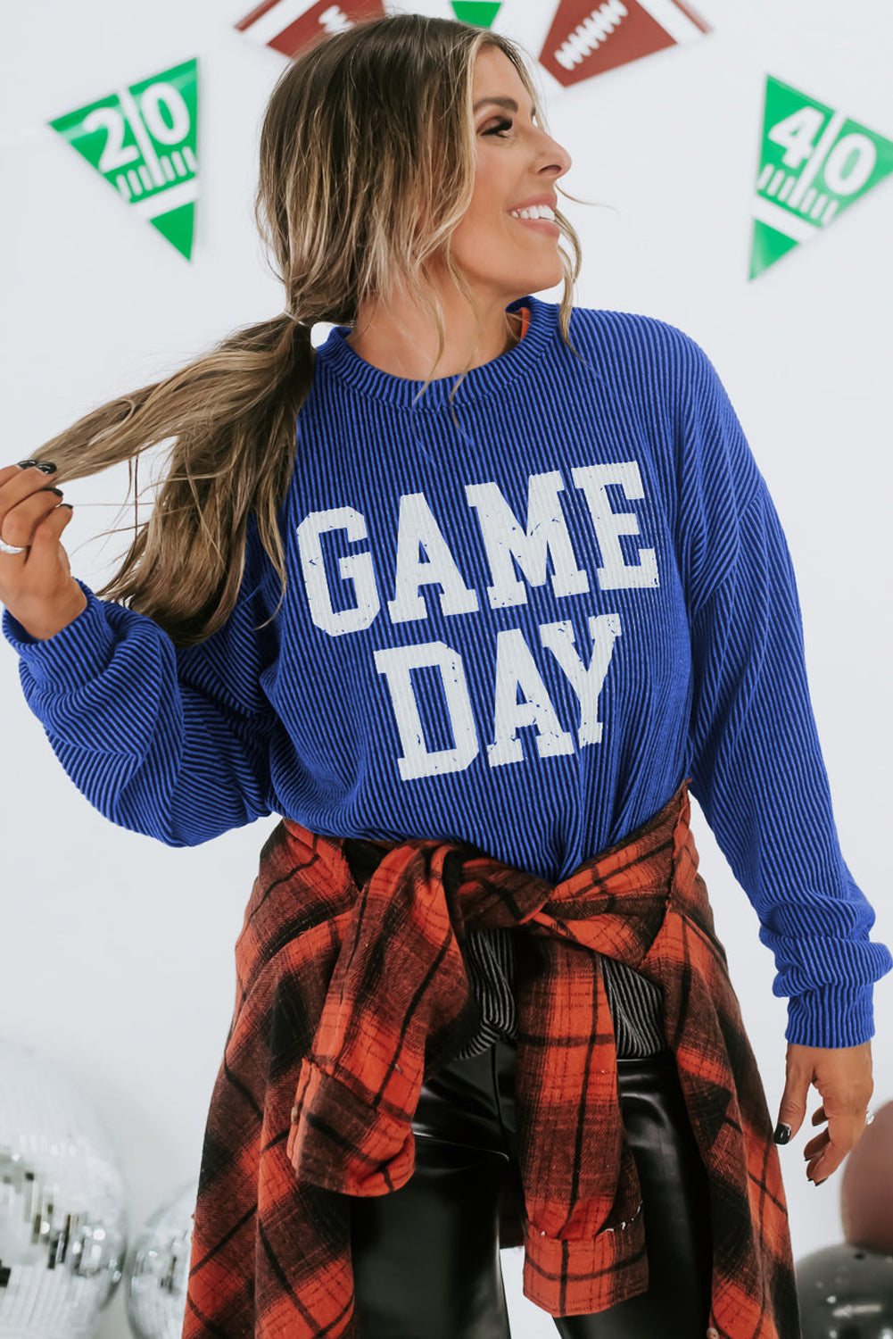 Corded GAME DAY Long Sleeve Crewneck