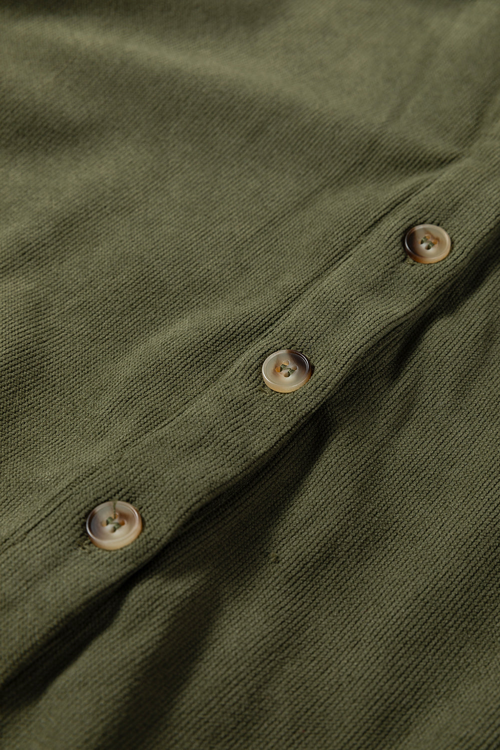 Corduroy Collared Long Sleeve Mini Dress