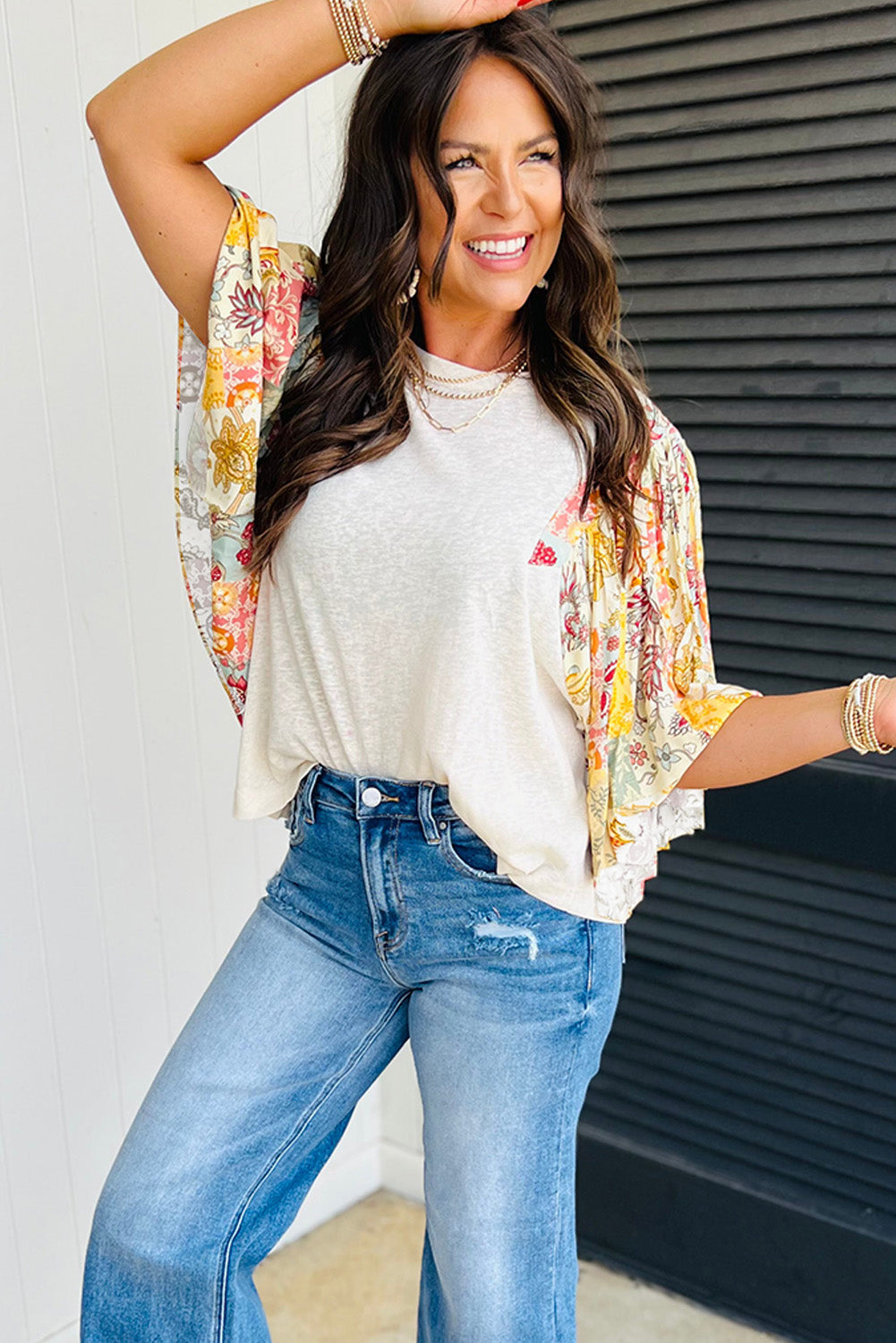 Floral Patchwork Blouse