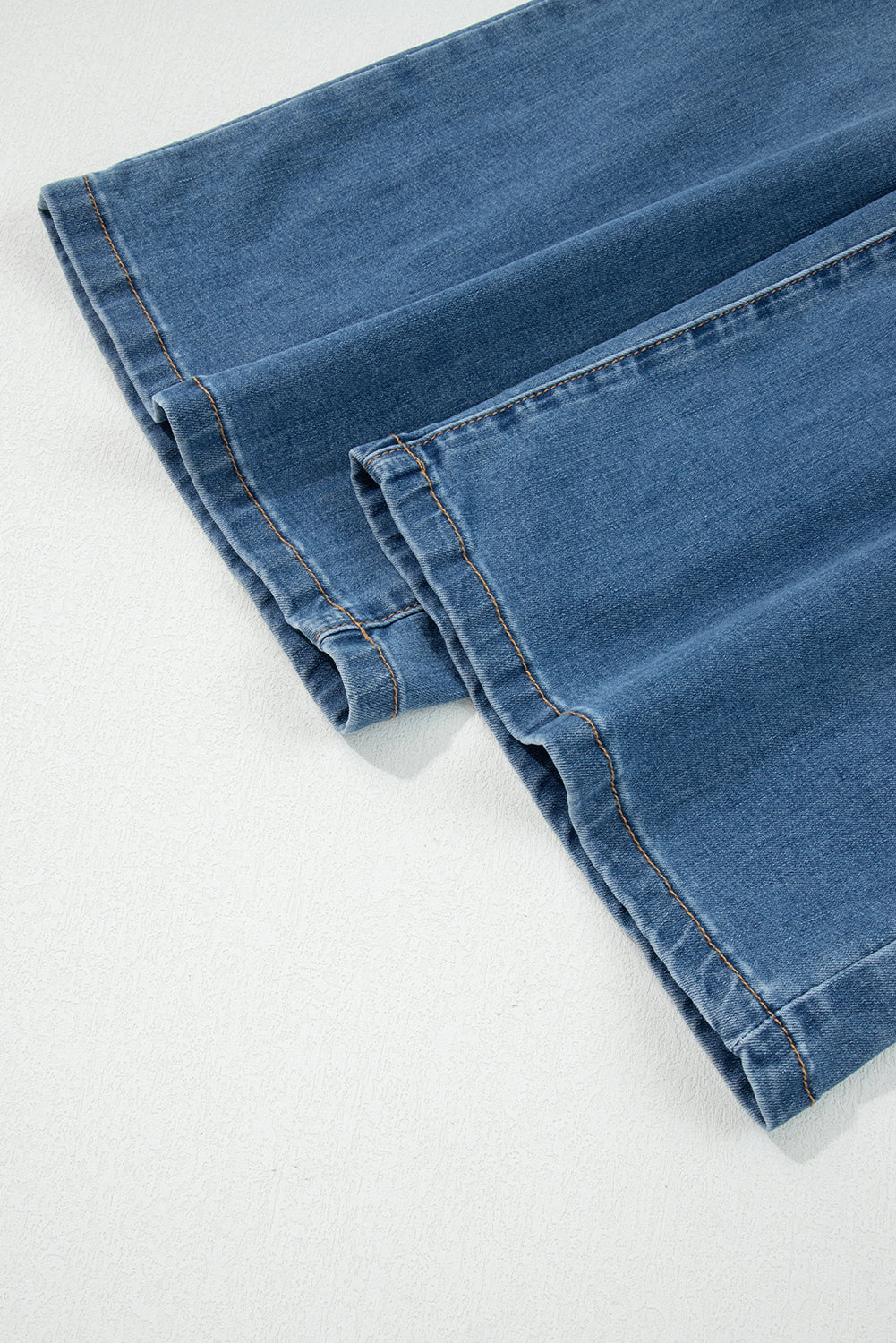 Button Up High Waist Wide Leg Jeans