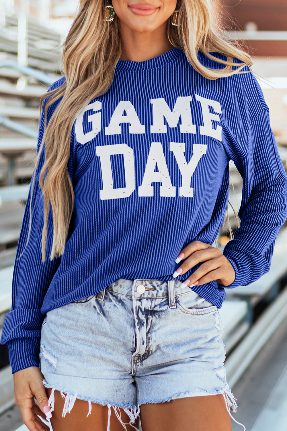 Corded GAME DAY Long Sleeve Crewneck