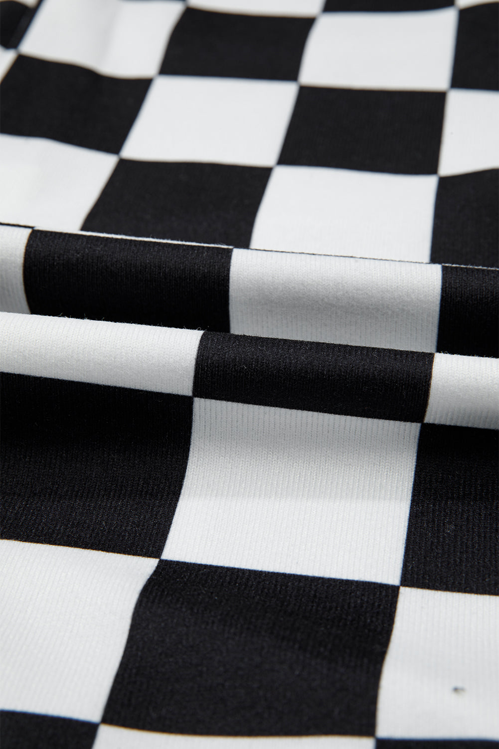 Checkerboard Flap Pocket Button Front Shacket