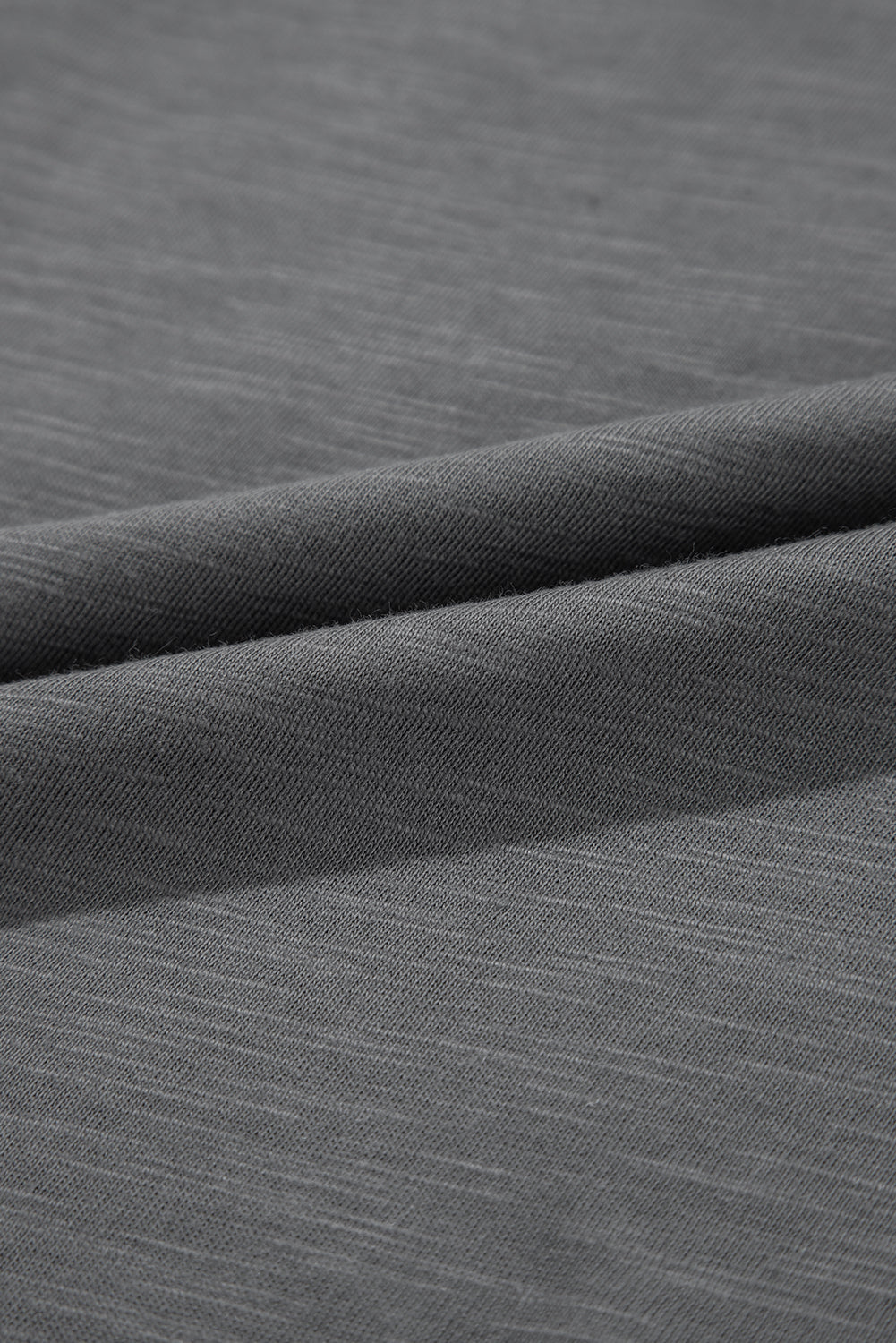 Dark Grey Ruffle Short Sleeve Top