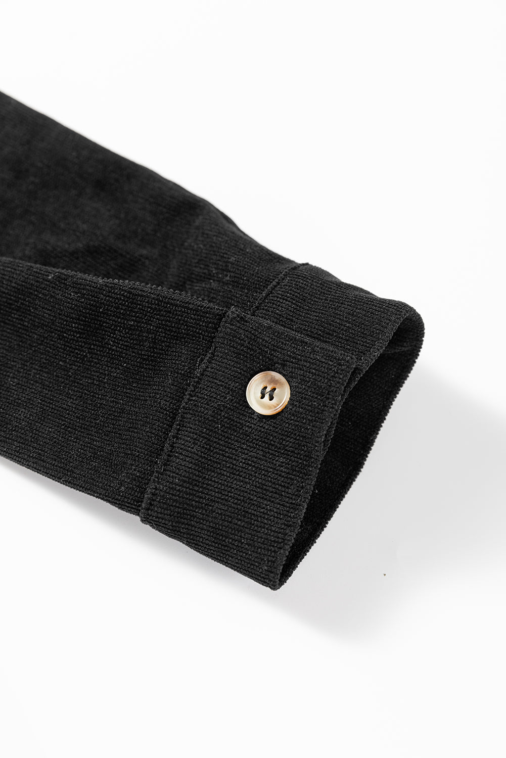 Corduroy Collared Long Sleeve Mini Dress