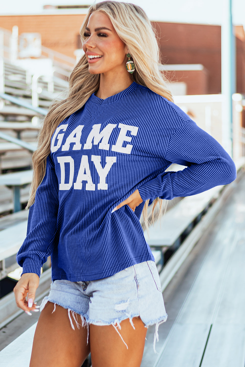 Corded GAME DAY Long Sleeve Crewneck