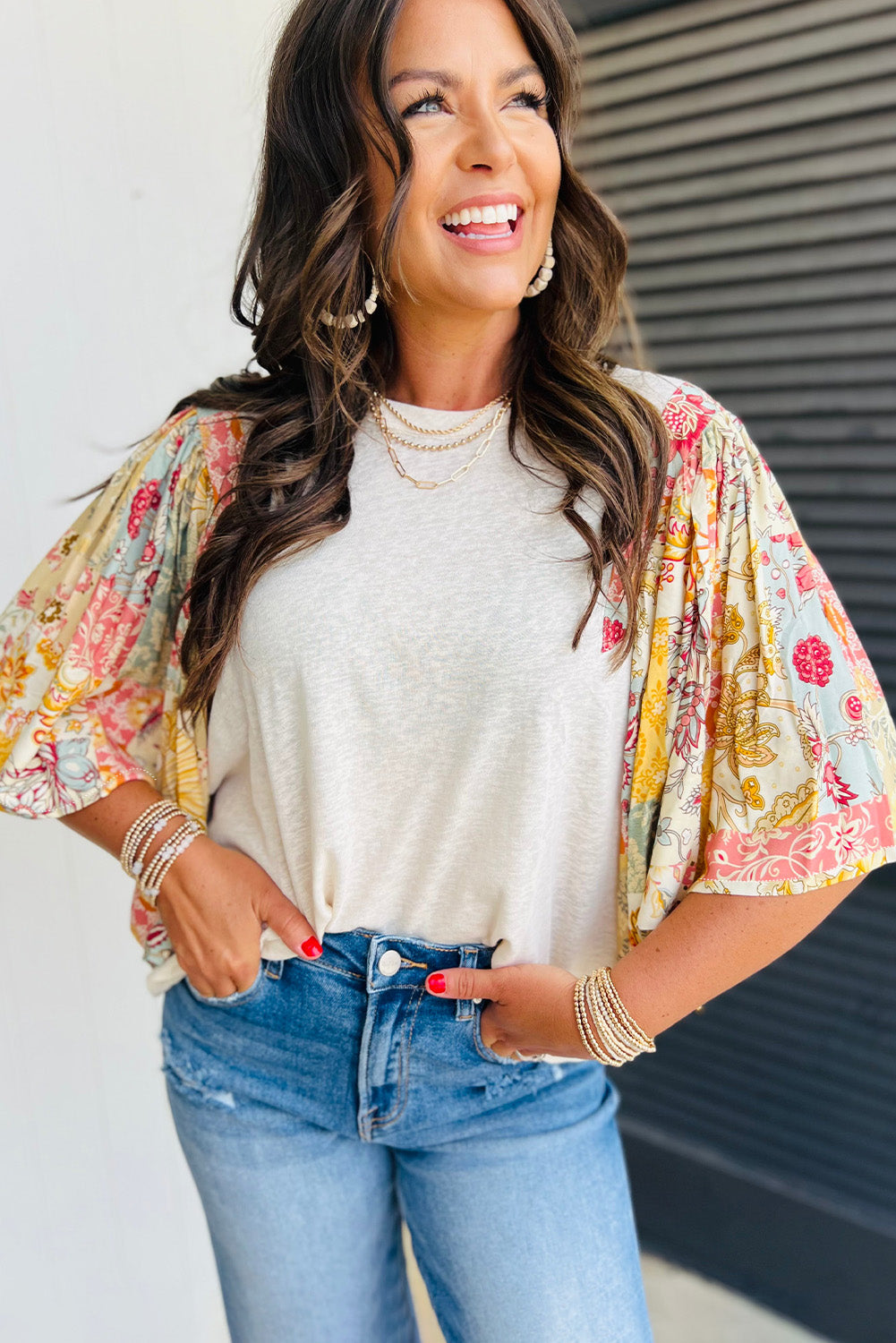 Floral Patchwork Blouse