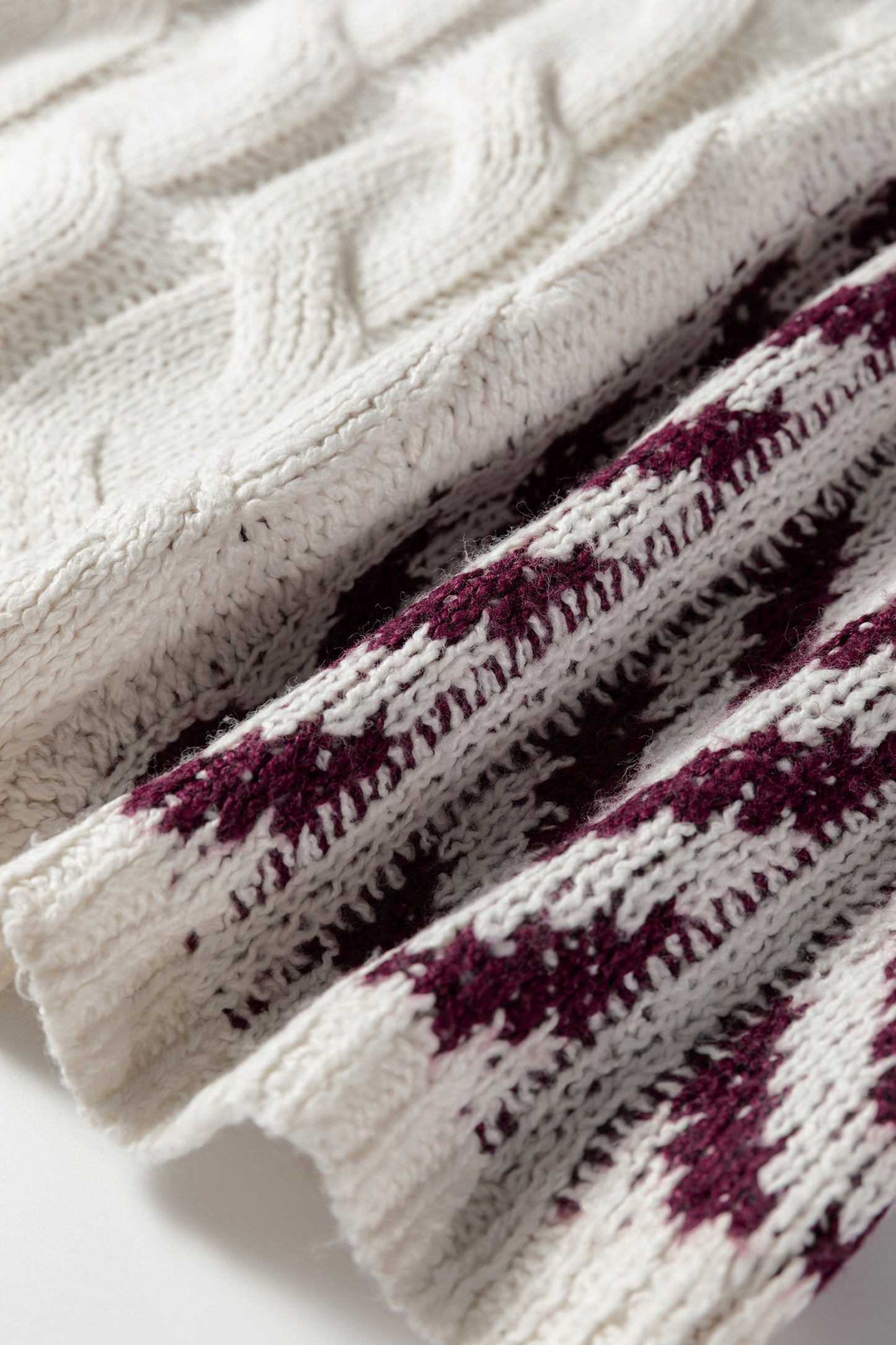 Color Block Patchwork Knotted Back Sweater