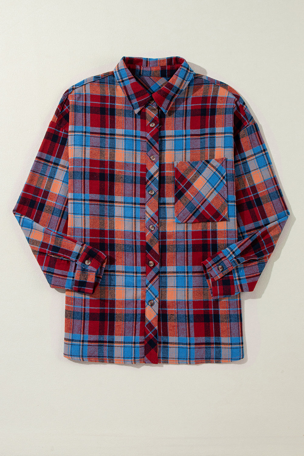 Red Plaid Loose Vintage Flannel