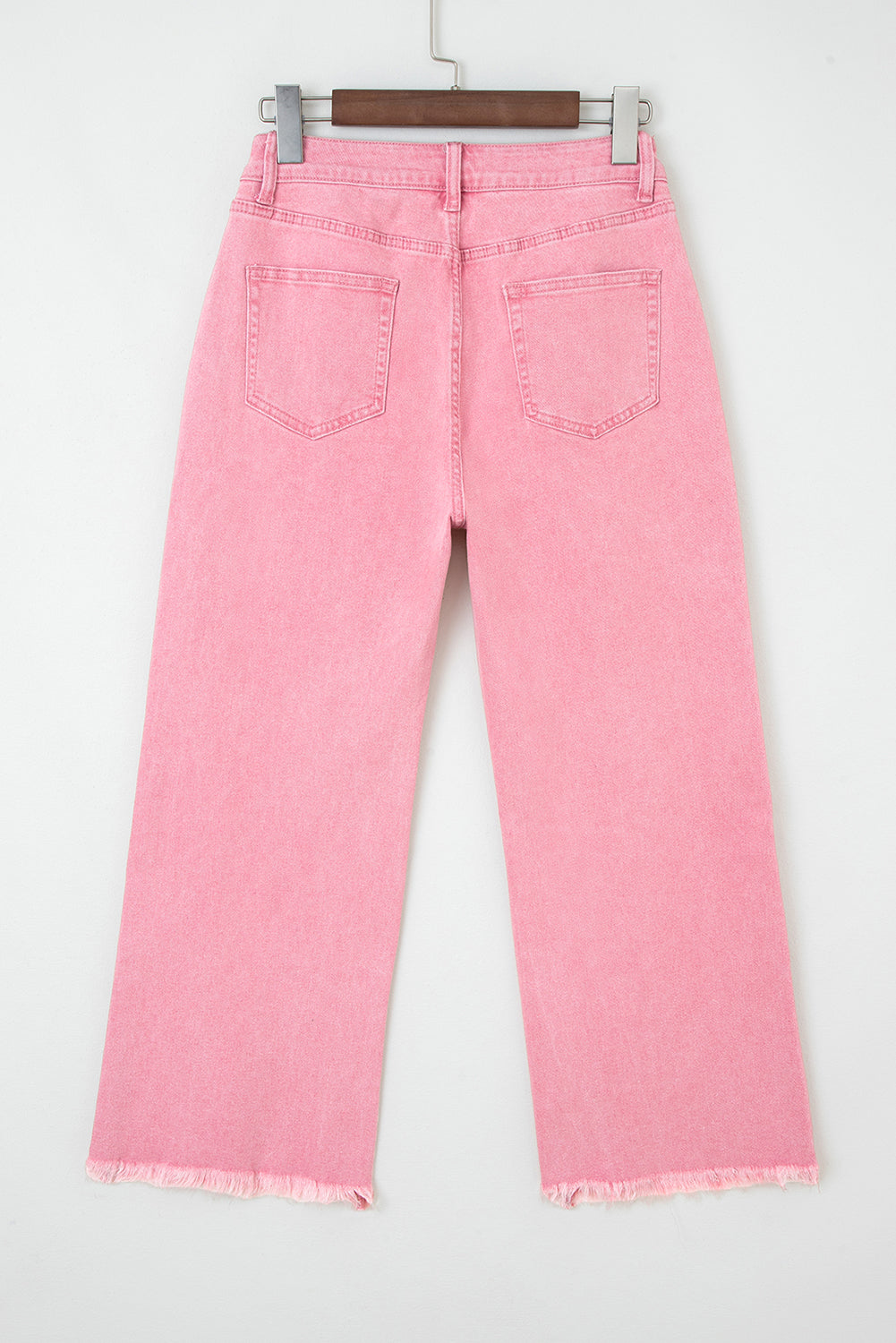 Acid Washed High Rise Cropped Jeans