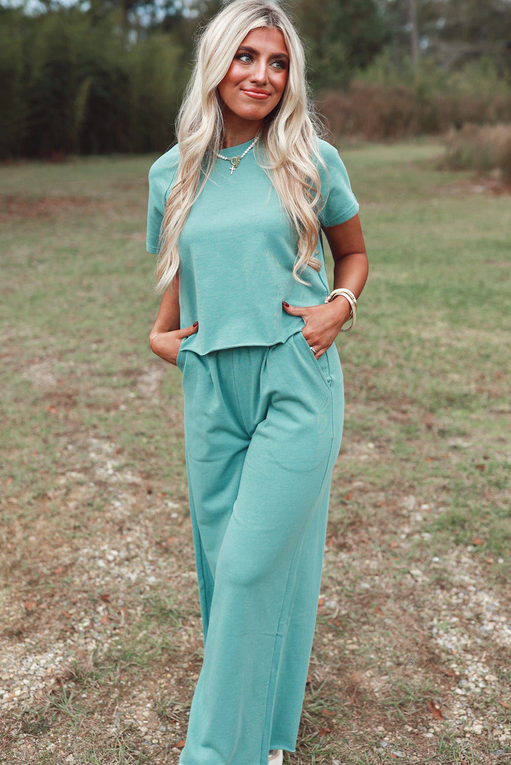 Mint Green Raglan Set