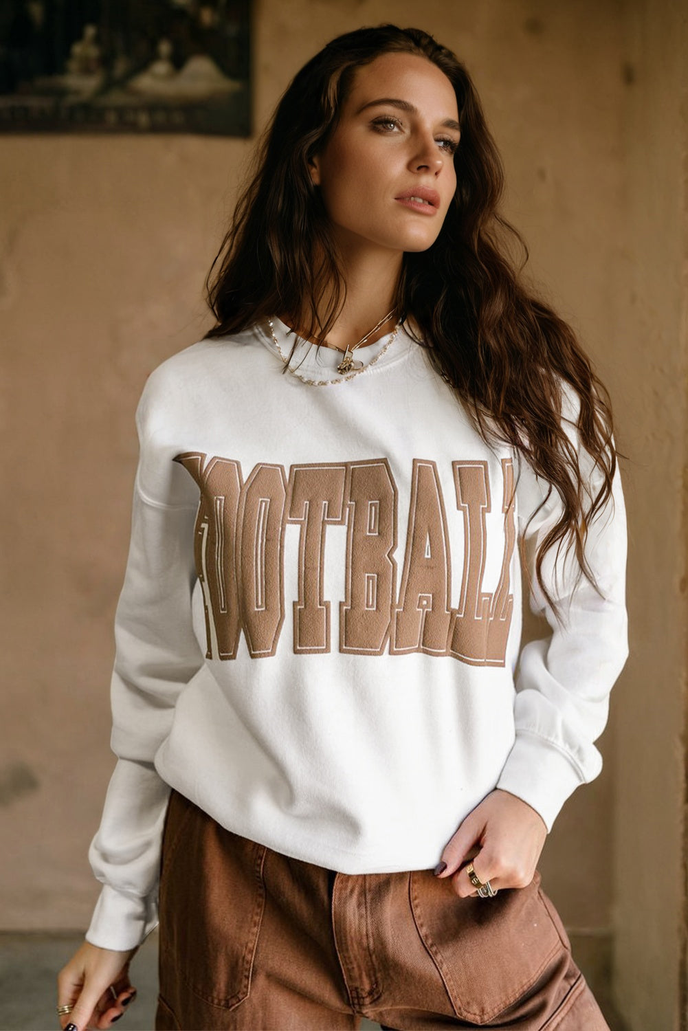 Neutral Football Crewneck