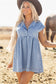 Beau Blue High Waist Denim Babydoll Dress