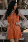 Gold Flame Corduroy Mini Dress