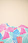 Multicolour Bowknot Crewneck Loose Short Sleeve Top