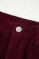 Burgundy Corduroy Wide Leg Pants