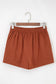 Clay Scalloped Corduroy Shorts