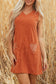 Gold Flame Corduroy Mini Dress