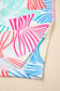 Multicolour Bowknot Crewneck Loose Short Sleeve Top