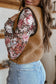 Beige Tie Front Vest