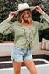 Sage Bow Tie Front Blouse