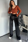 Black Velvet Drawstring Pants
