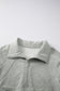 Gray Fleece Lined Zip Up Sweatshirt