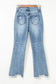 Raw Hem Flare Jeans