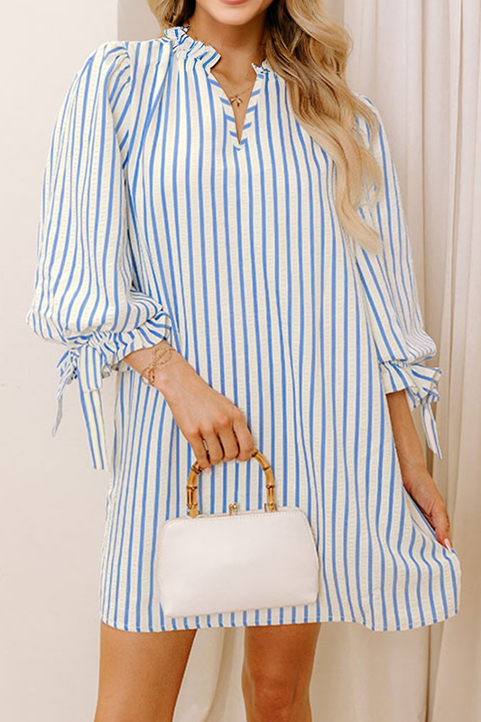 Sky Blue Stripe Dress