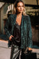Evergreen Sequin Open Jacket