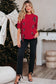 Plaid Lace Up Holiday Sweater