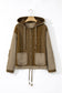 Quilted Textured Patchwork Hooded Jacket